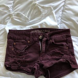 American Eagle stretch mini shorts